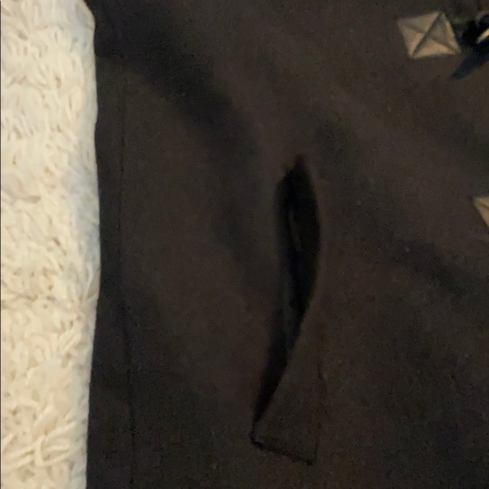 French Connection Charcoal Wool Blend Toggle Coat - Picture 6 of 6